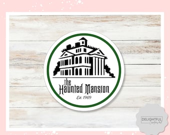 Haunted Mansion Decal • Ghost Host Ride Inspired Vinyl Sticker • Disney Park Gift