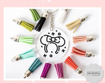 Minnie Mouse Ears Keychain • Choose your color • Disney Bag Charm
