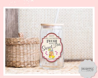 Sassy & Southern Fresh Made Sweet Tea | 16 oz Libbey Glass