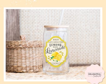 When Life Gives You Lemons Make Lemonade | Libbey Glass 16 oz Cup