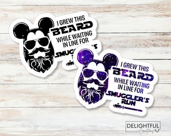 I grew this beard while waiting in line for Millennium Falcon Smuggler's Run