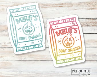 Maui's Boat Snack Sticker - Moana inspired