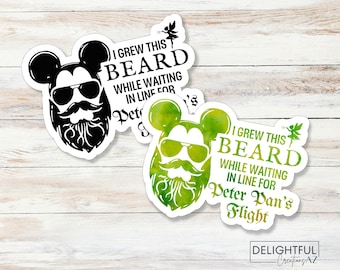 I grew this beard while waiting in line for Peter Pan's Flight