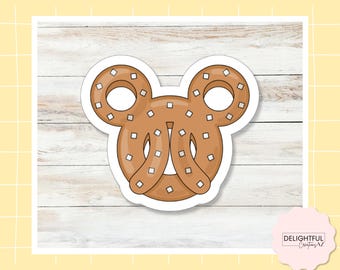Mickey Pretzel Sticker
