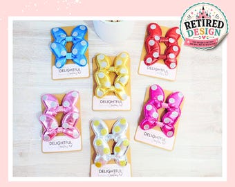 Minnie Mouse Bow Hair Clips