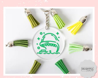 Storybookland Monstro Keychain • Choose your color • Fantasyland Bag Charm • Disneyland Bag Tag • Disney Parks