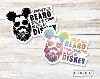 I grew this beard while waiting in line for Space Mountain