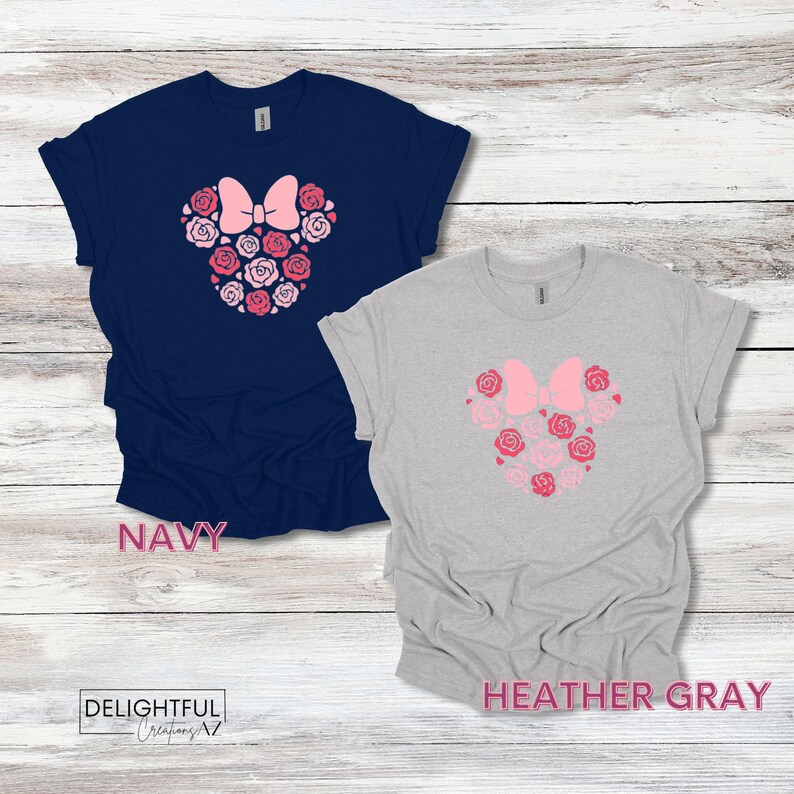 Minnie Mouse Roses Shirt | Disney Vacation Tee image 3