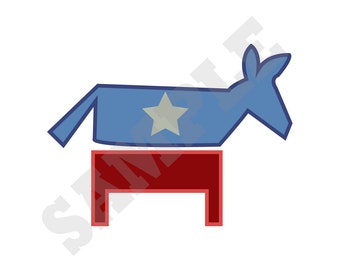 Democrat Donkey Svg Etsy