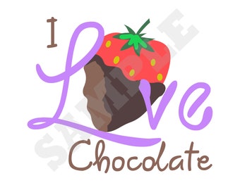 I Love Chocolate Svg Etsy