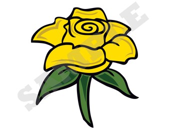 Download Yellow Rose Svg Etsy