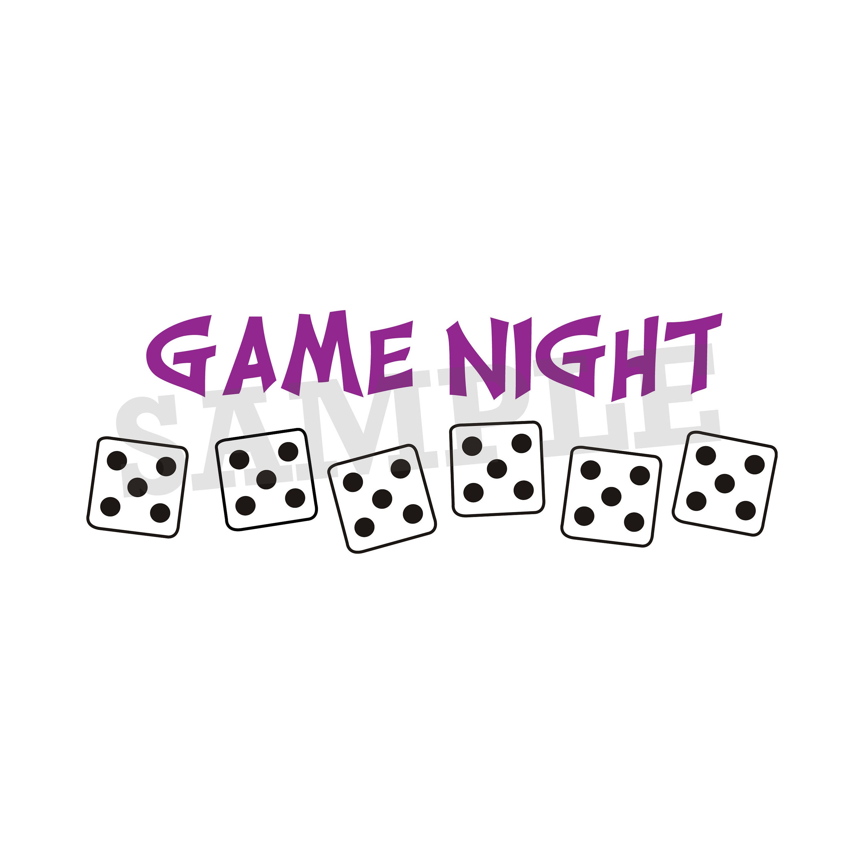Game Night SVG DXF Graphic Art Cut Files | Etsy