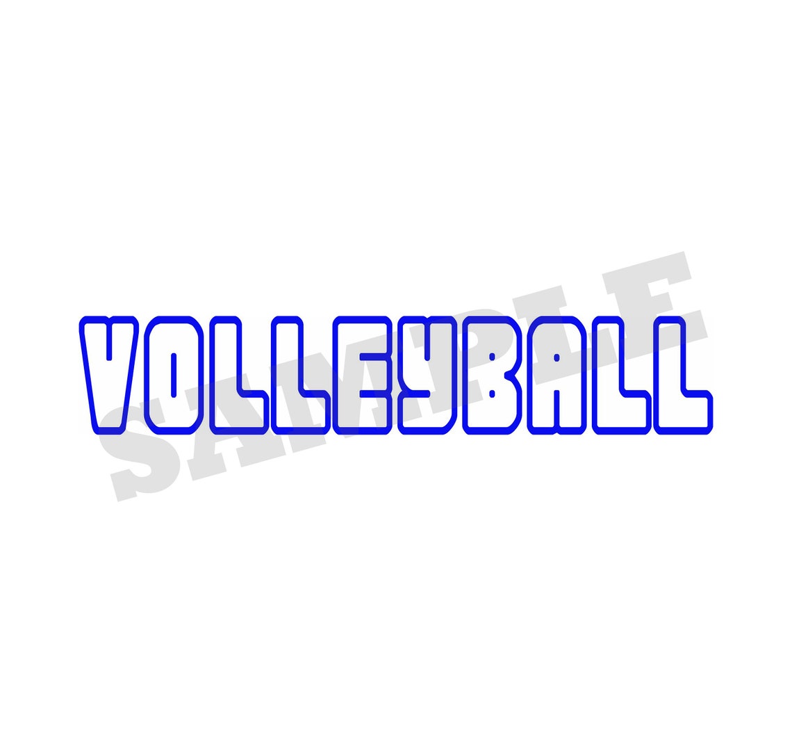 Volleyball Open Letters SVG DXF Graphic Art Cut Files | Etsy