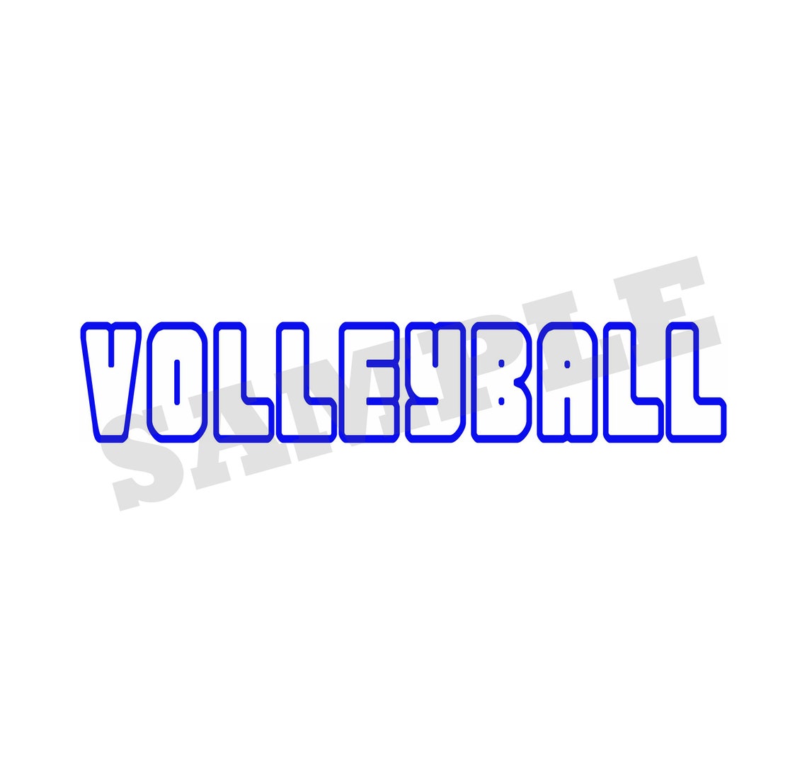 Volleyball Open Letters SVG DXF Graphic Art Cut Files Etsy