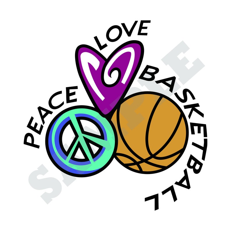 Free Free 56 Peace Love And Basketball Svg SVG PNG EPS DXF File