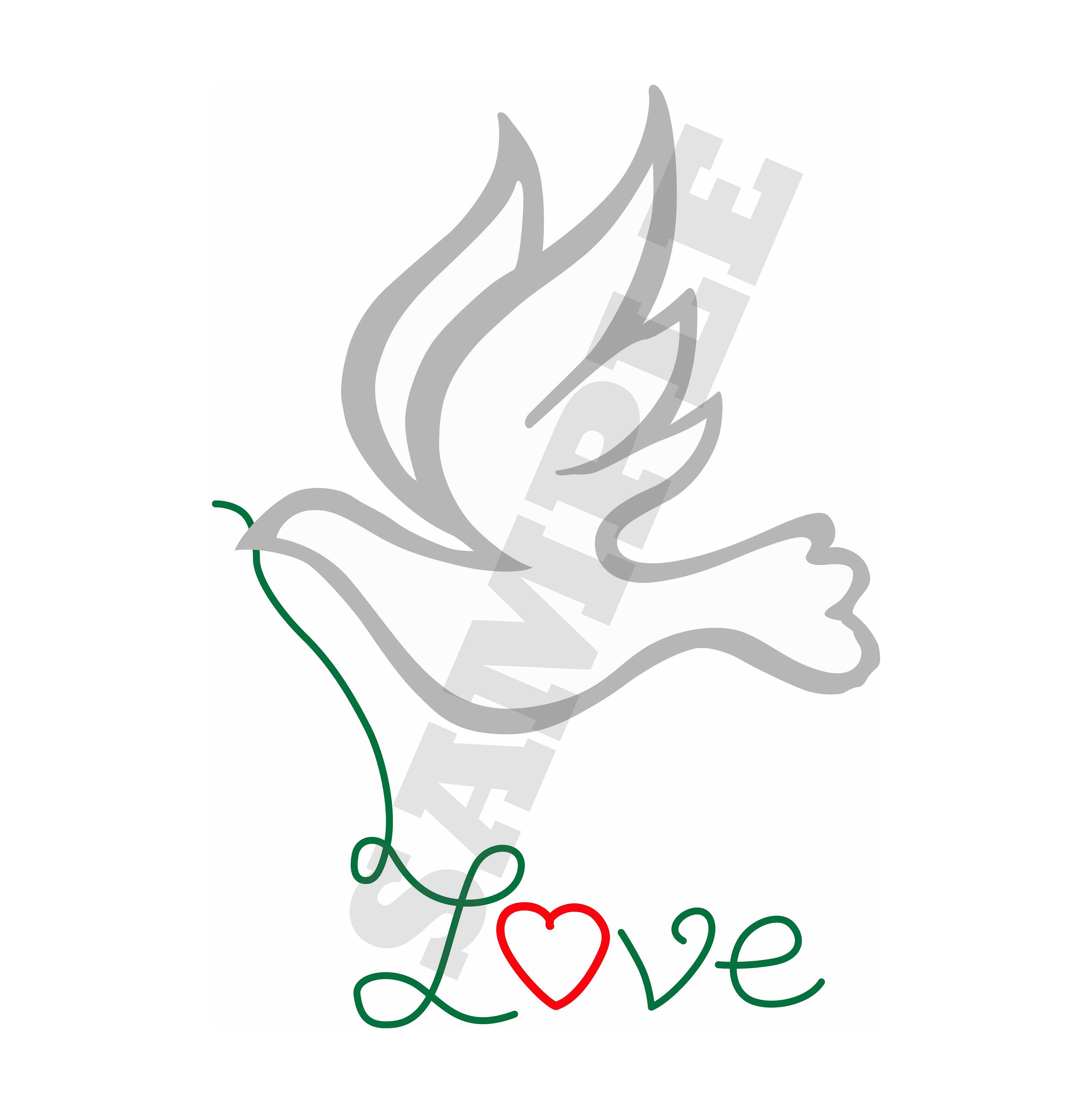 Love Dove Svg Dxf Graphic Art Cut Files Etsy
