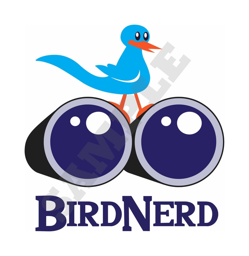 Bird Nerd SVG DXF Graphic Art Cut Files