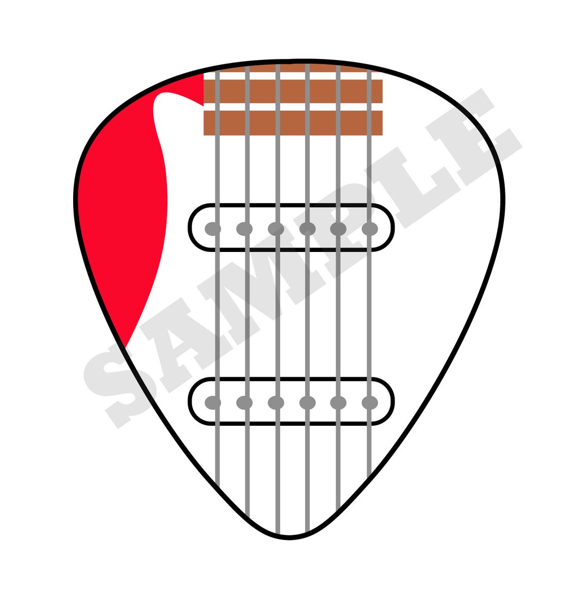 Electric Guitar Pick SVG DXF Graphic Art Cut Files Etsy