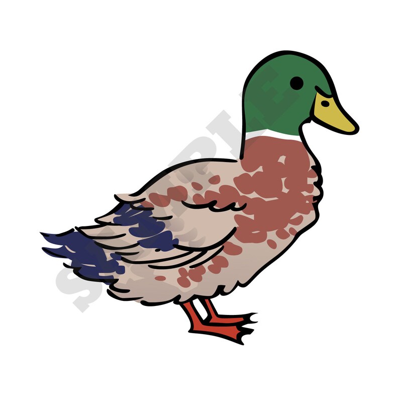 Mallard Duck SVG DXF Graphic Art Cut Files | Etsy