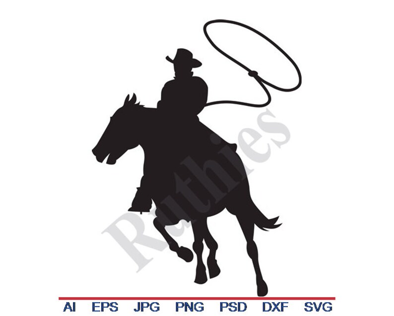 Cowboy Roping Svg