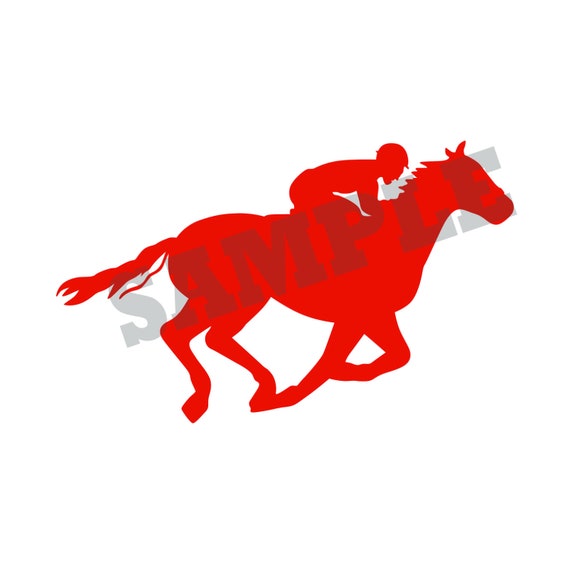 Horse and Jockey SVG DXF Graphic Art Cut Files Etsy