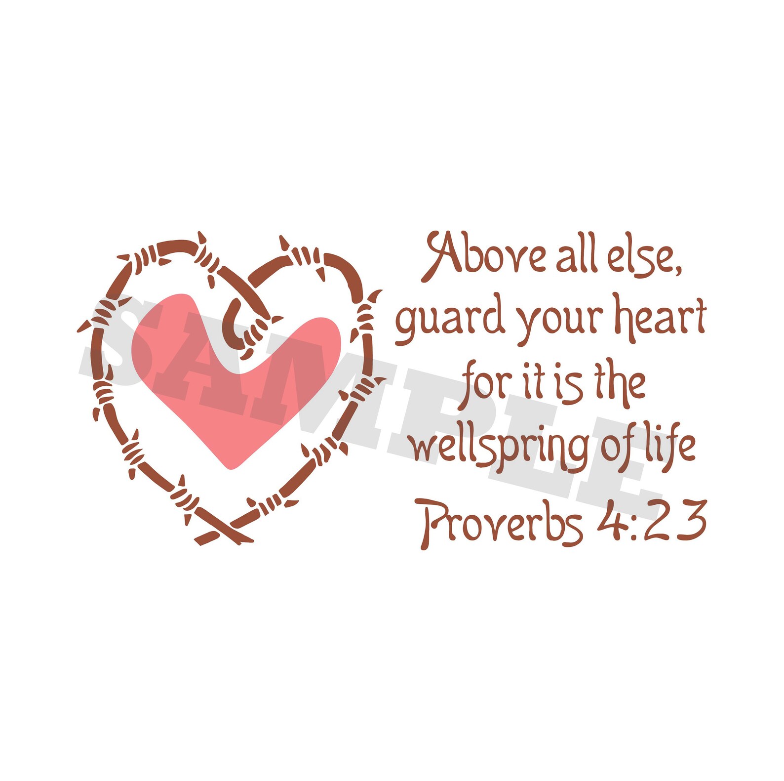 Guard your Heart SVG DXF Graphic Art Cut Files Etsy