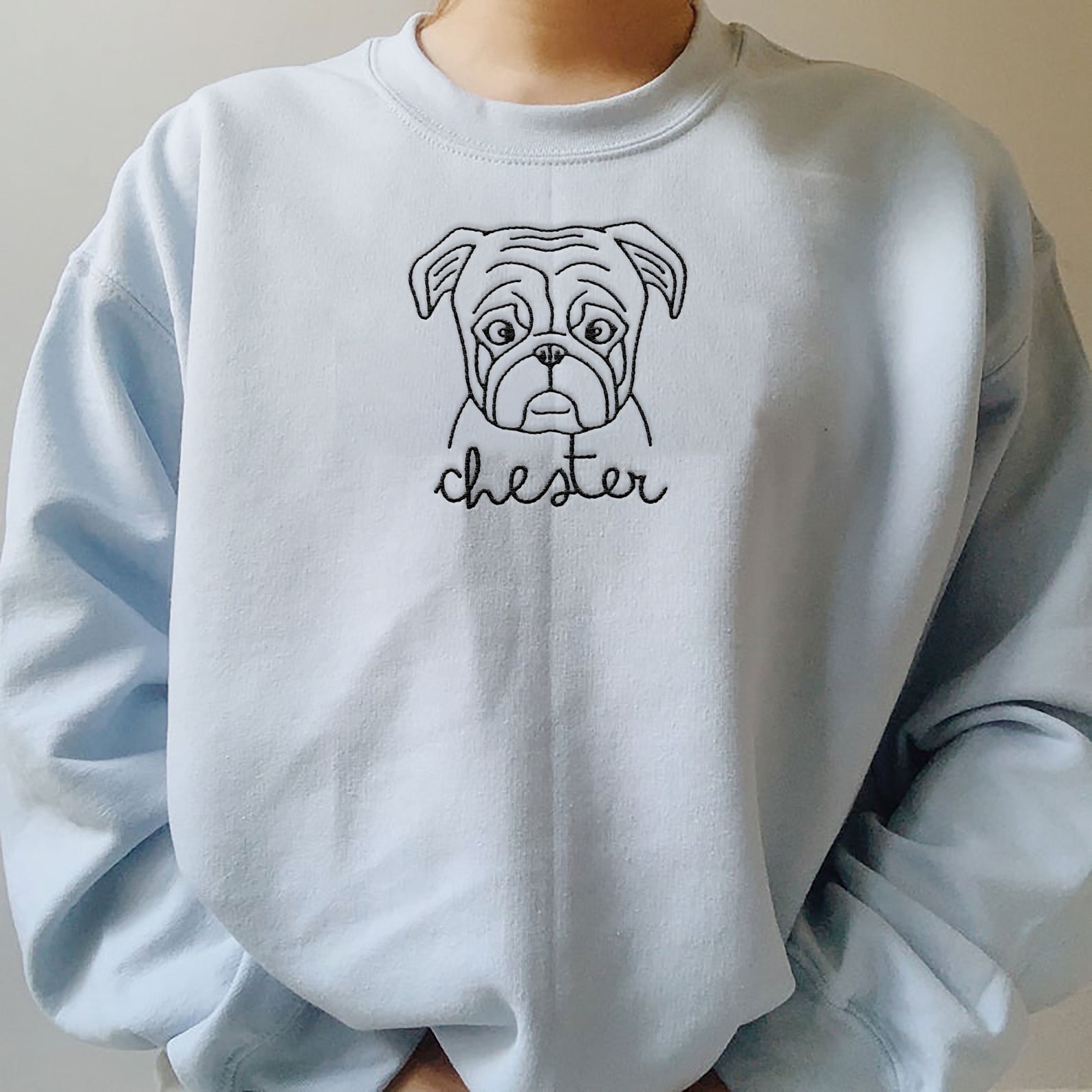 Sudadera personalizada con retrato de mascota bordada Etsy Sudadera personalizada con retrato de mascota bordada Etsy