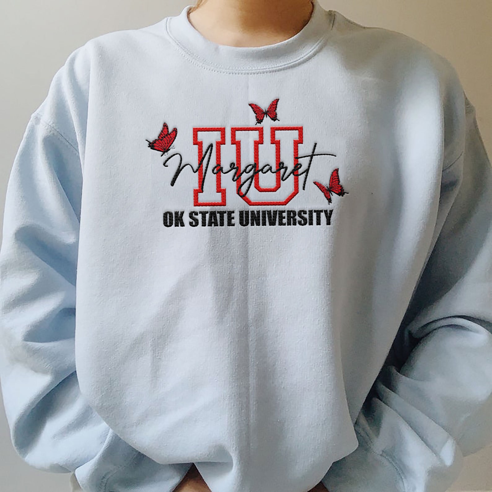 Embroidered university sweatshirts Clearance