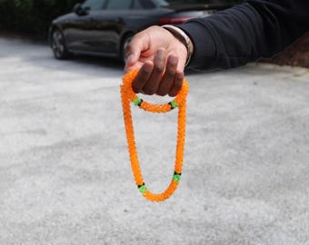 Kürbis Armbänder und Halskette