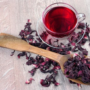 Hibiscus Flower, Flor de Jamaica, Flowers Petals, (Hibiscus sabdariffa), Organic Tea Dried. 4 Oz