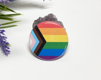 Inclusivity Flag Button, Gay Pride Button, Inclusivity Flag Pin, Gay Pride Pin, Gay Pride Pinback Button, Inclusivity Pinback Button