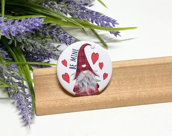 Valentine Gnome Magnet, Valentine Magnet, Valentine Gnome, Valentine Gnome Gift, Gnome Lover Magnet, Gnome Lover Gift