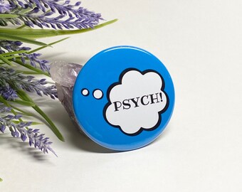 1970s Slang Button, Psych Pinback Button, 70s Slang Pinback Button, Humorous 70s Slang Button