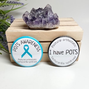 POTS Awareness Button, POTS Pinback Button, Postural Orthostatic Tachycardia Syndrome, POTS Awareness Pinback Button