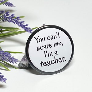 Teacher Button, Teacher Pin, Teacher Pinback Button, Teacher Humor Button