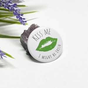 Kiss Me I&#39;m Irish Button, Kiss  Me Pinback, Kiss Me Button, Irish Pinback Button, Kiss Me Pinback Button