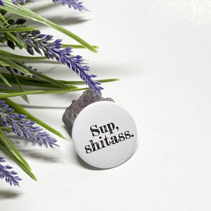 Rez Dogs Button, Reservation Dogs Pinback, Rez Dogs Pinback Button, Sup Shitass Pin