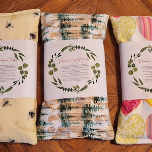 Microwavable Rice Heat Pack, Flannel Cotton Warmies, Scented Unscented (10.5 x 5.5)