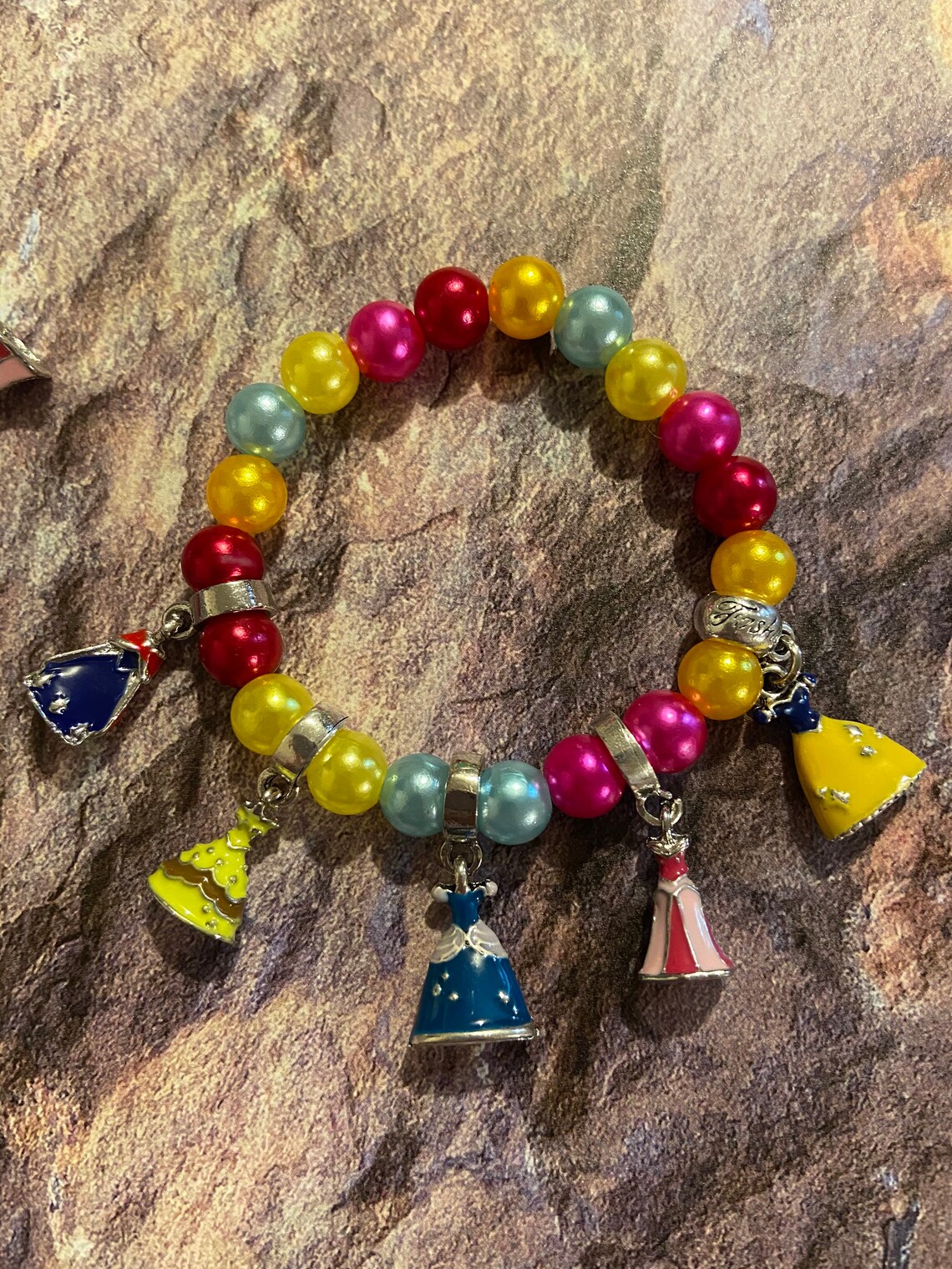 Princess Charm Bracelet Etsy