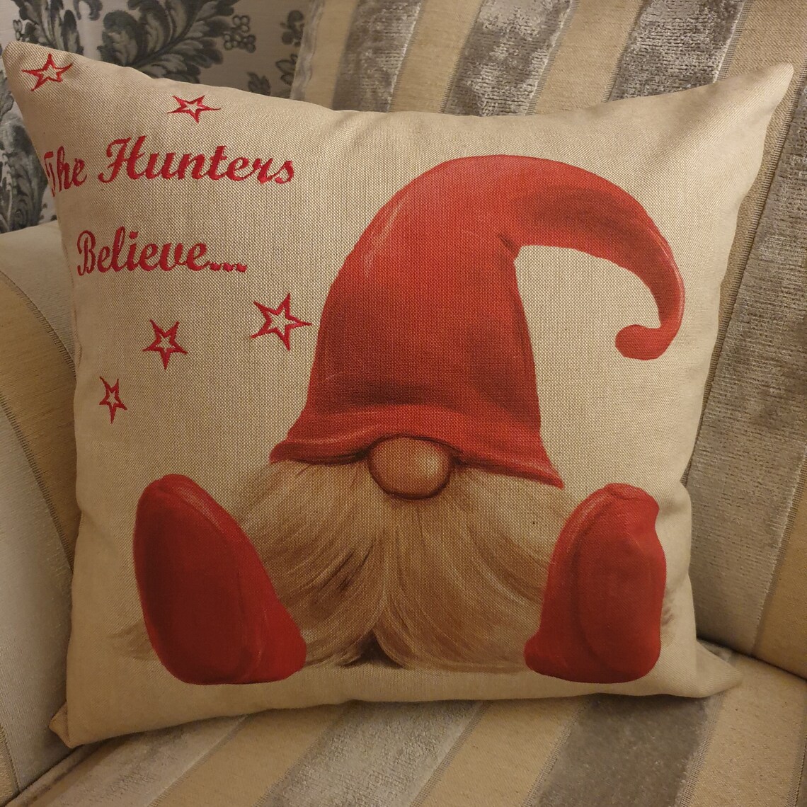 Handmade Personalised Christmas Gonk Cushion Free Delivery Etsy