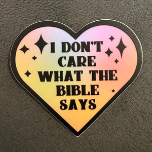 I don’t care sticker