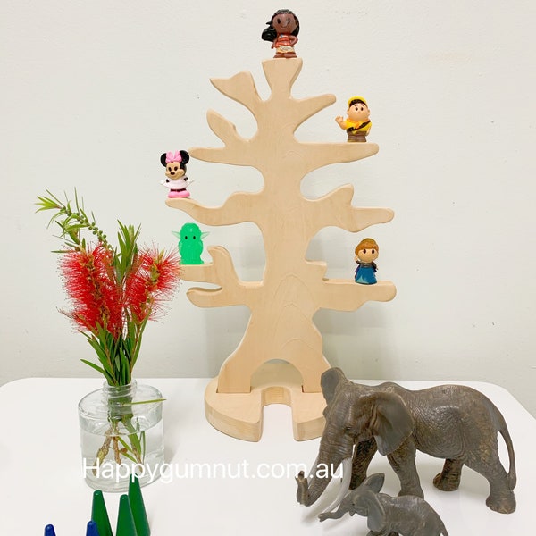 Waldorf Montessori Hand made wooden tree children imaginative toy bird tree Not ostheimer