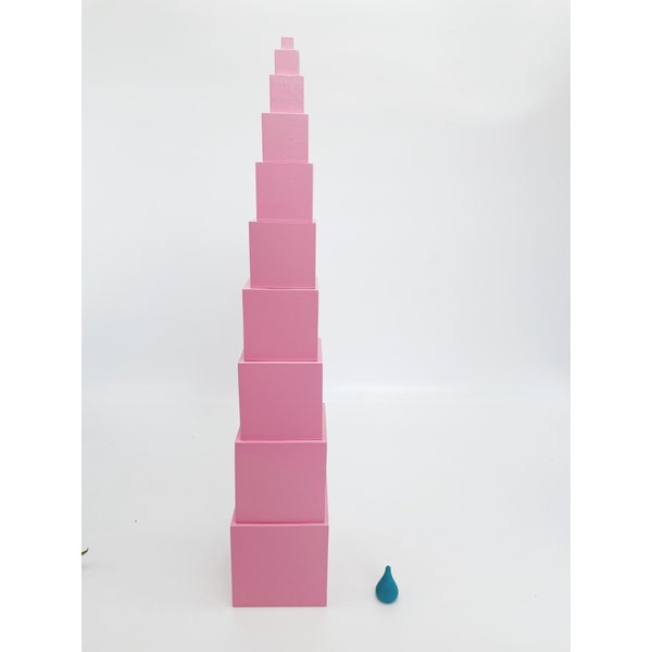 Montessori Pink Tower Professional Standard educational wooden toy