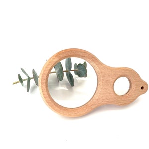 Wooden Magnifying Glass Toys Dual Magnifier Outdoor Exploration Observation of Nature