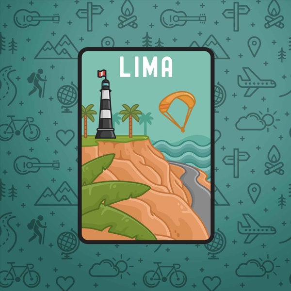 Lima - Peru Travel Sticker