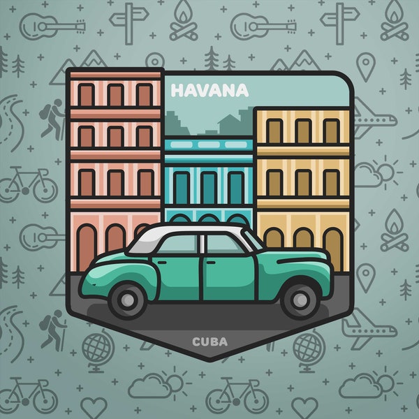 Havana Sticker - Cuba Sticker