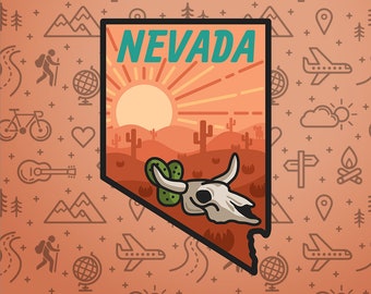 Nevada Sticker - US State Sticker