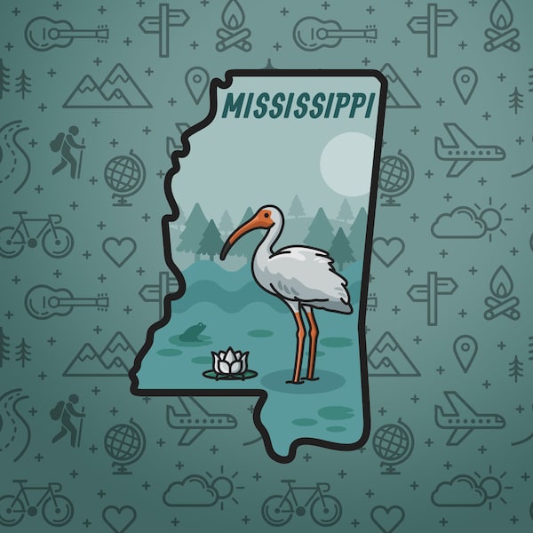 Mississippi Sticker - US State Sticker