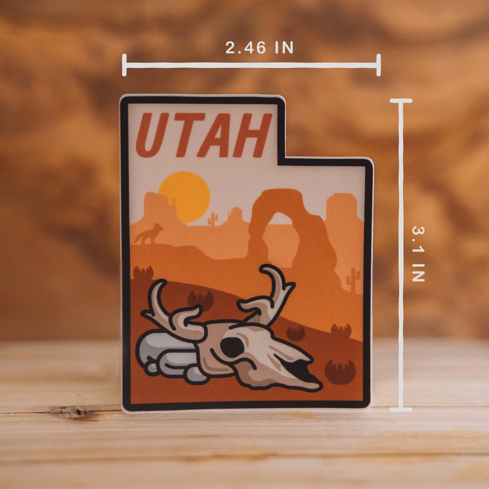 utah travel decal