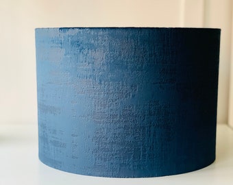 Velvet lampshades. Blue lampshade. Lampshades for table lamp. Ceiling lampshades. Drum lampshade. Velvet lampshade with gold lining